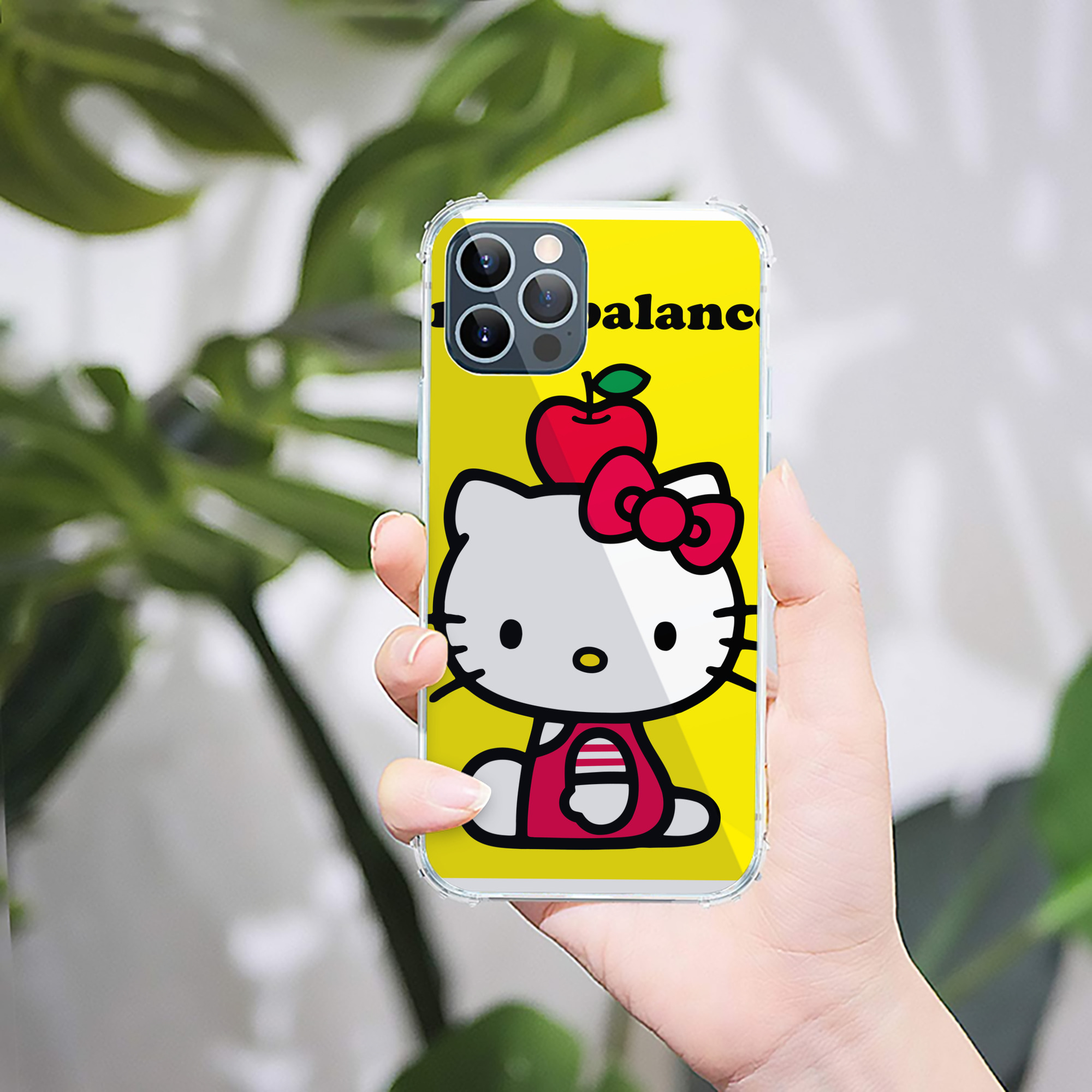 （画像用） Hello Kitty ハローキティ 【iPhone 12シリーズ対応】透明スマホケース（クリアソフトケース）
